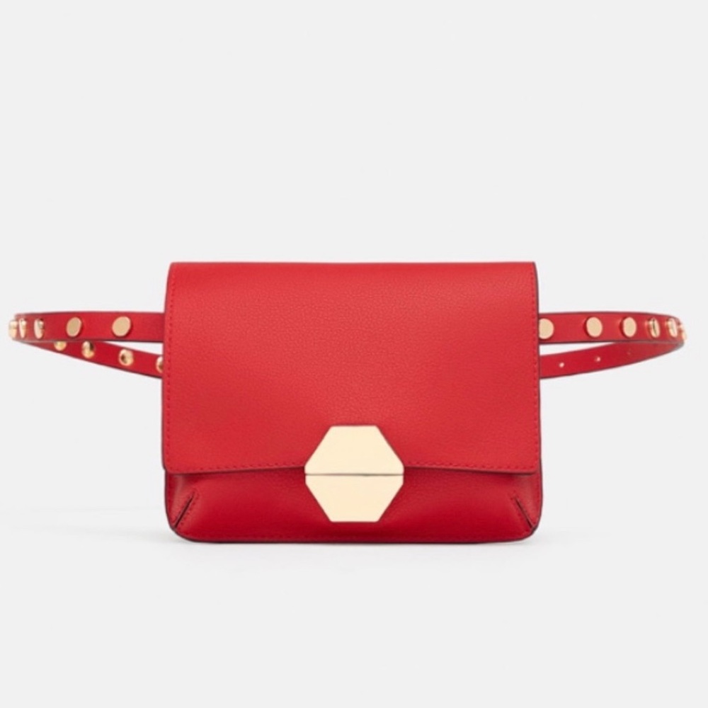 Bright Red Zara Belt Bag / Fanny Pack